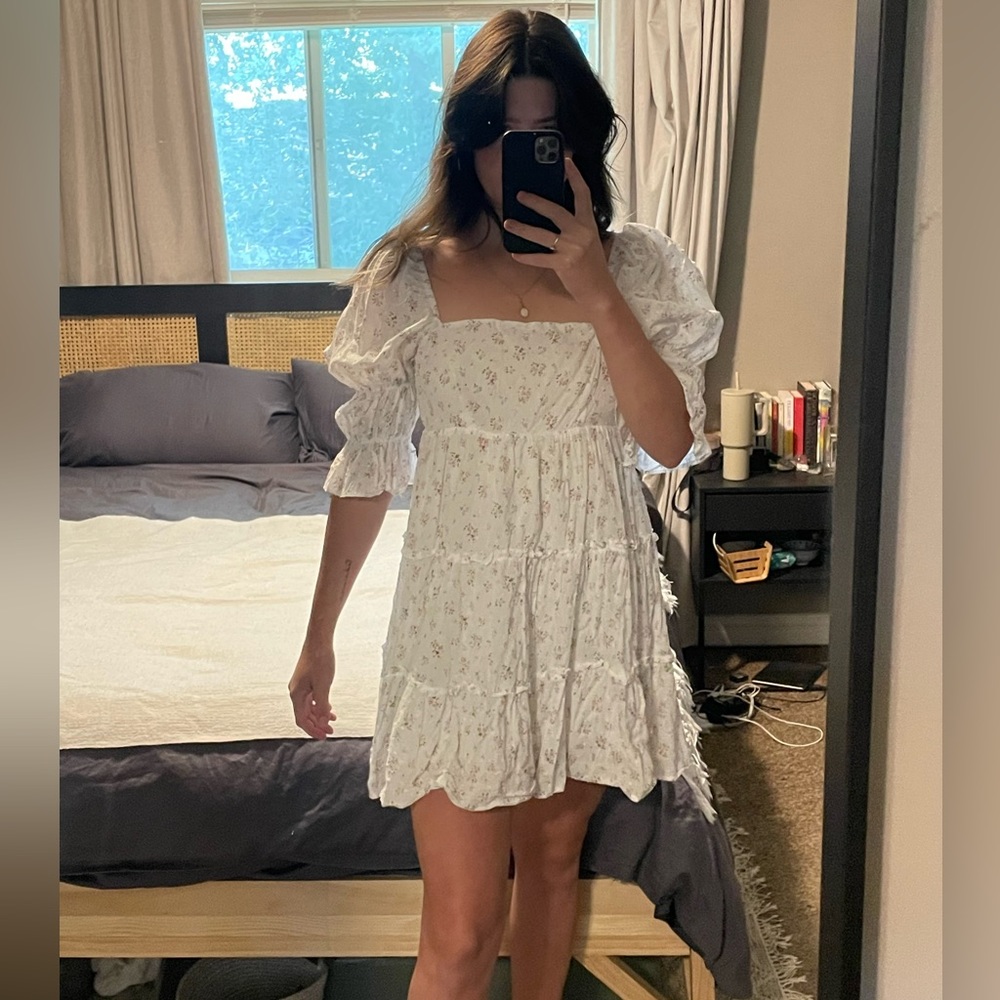 Storia Floral Dress - Puff Sleeves